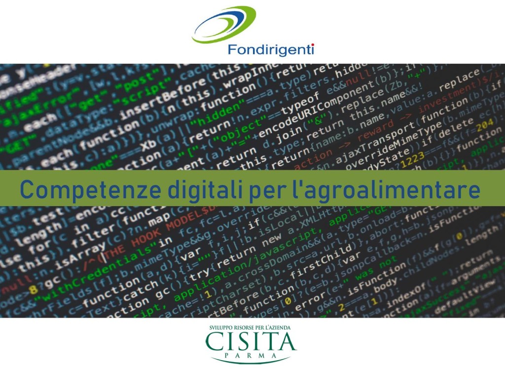 Fondirigenti e Cisita Parma sviluppano nuove competenze digitali per manager del settore agroalimentare