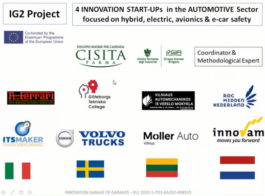 Cisita Parma capofila del nuovo progetto internazionale “Innovation Garage of Garages” per la mobilità green