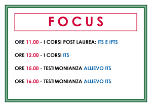 Appuntamenti - Focus
