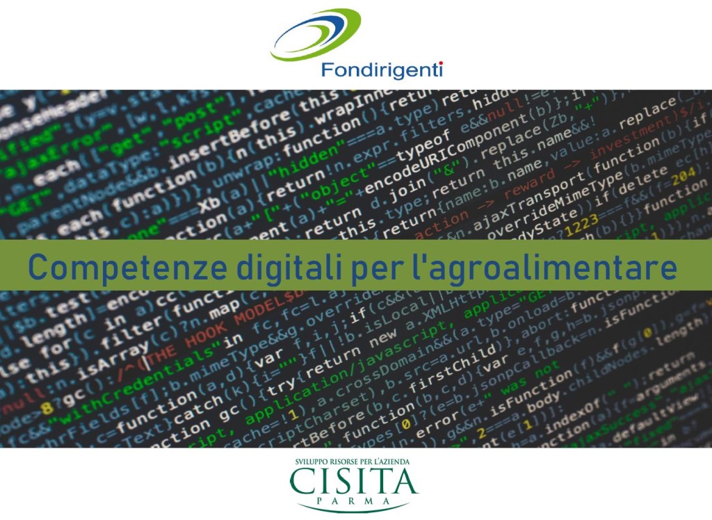 Fondirigenti – Competenze digitali per l’agroalimentare