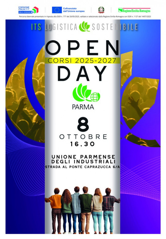 8 ottobre 2025: Open Day ITS Logistica Sostenibile – Corso di Parma
