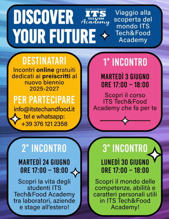 ITS Tech&Food Academy: Discover your future