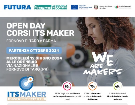 Open Day ITS Maker Academy – Corsi di Parma