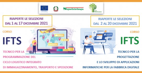 Riaperte le selezioni ai corsi IFTS Logistica e Fabbrica digitale