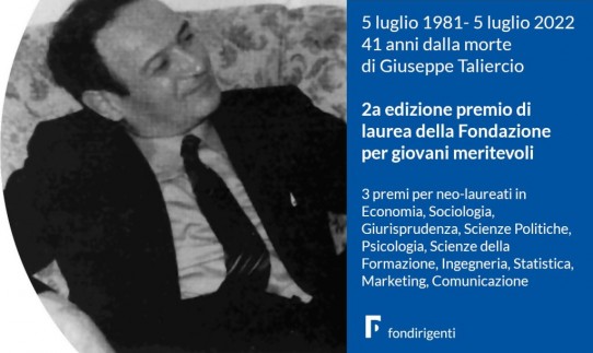 Fondirigenti – Premio “Giuseppe Taliercio” 2022