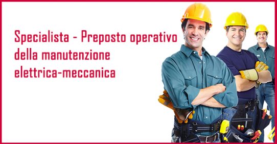 Specialista-Preposto della manutenzione elettrica-meccanica